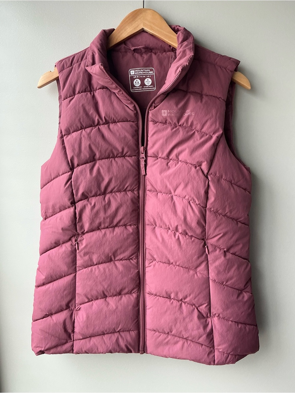 Pink winter vest